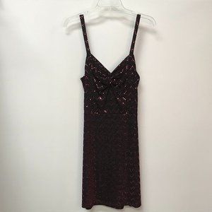 NWOT B Envied Zigzag Sequin Stretch Bodycon Dress